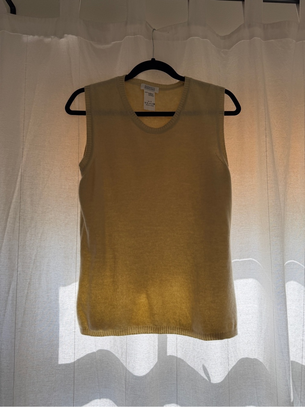 Barneys New York Cashmere Sleeveless Knit Tank